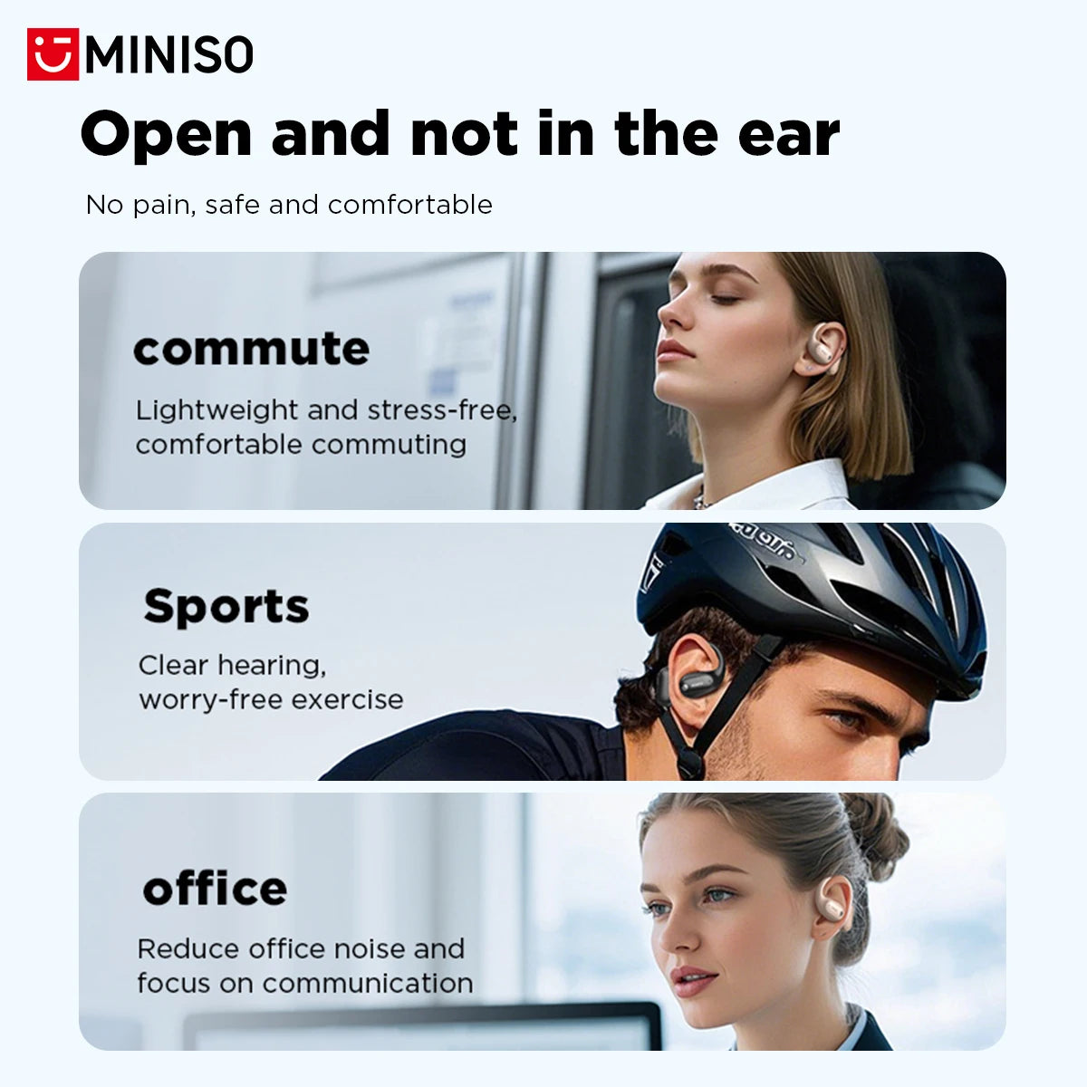 Translator MINISO MS190 New OWS Wireless Headphones Sport Waterproof Headsets Intelligent Bluetooth Translation Earbuds