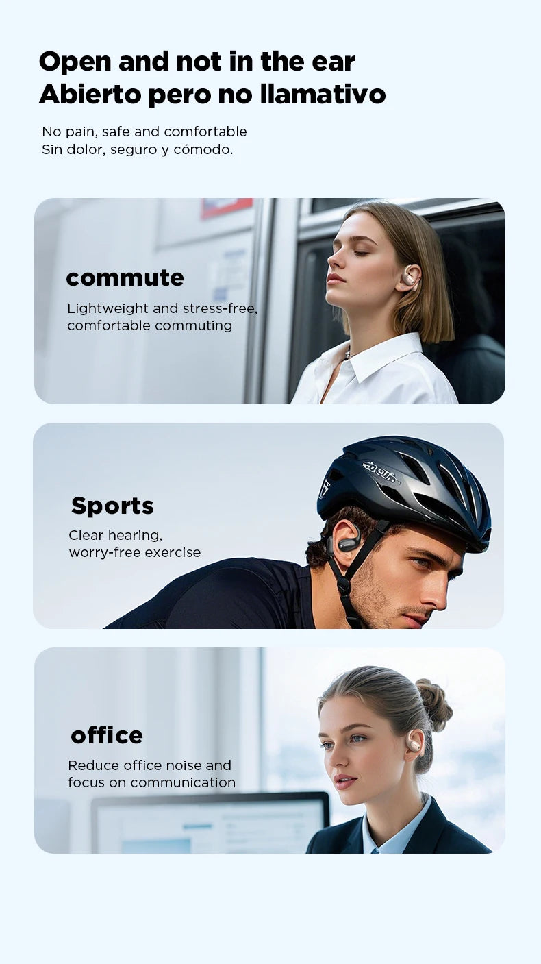Translator MINISO MS190 New OWS Wireless Headphones Sport Waterproof Headsets Intelligent Bluetooth Translation Earbuds