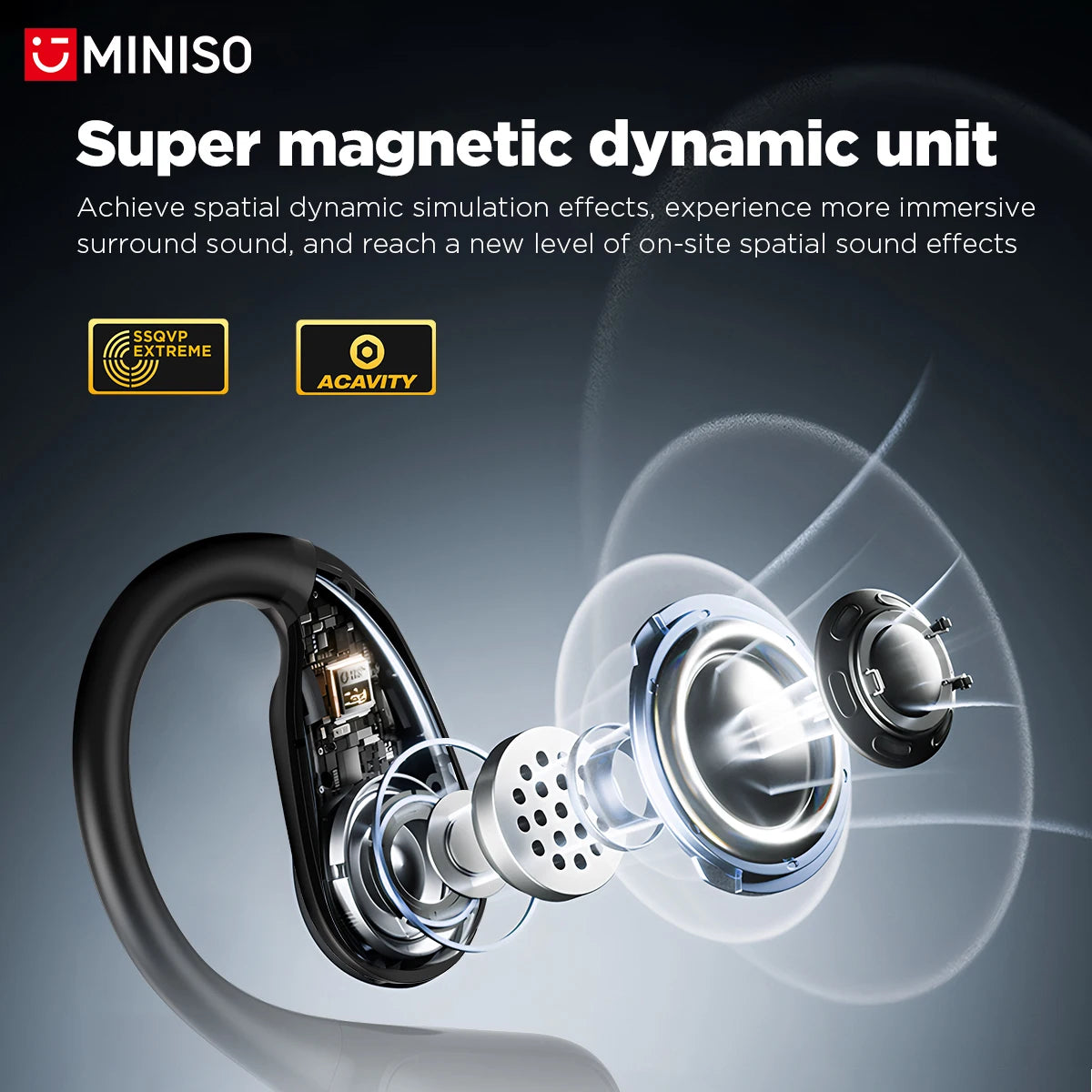 Translator MINISO MS190 New OWS Wireless Headphones Sport Waterproof Headsets  Intelligent Bluetooth Translation Earbuds