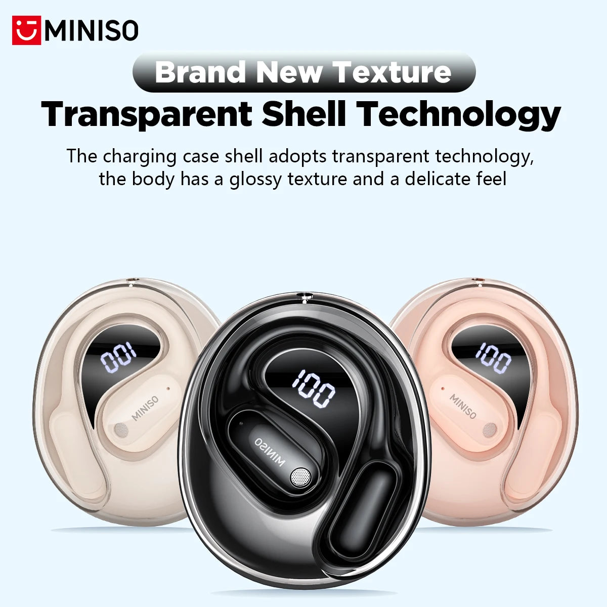 Translator MINISO MS190 New OWS Wireless Headphones Sport Waterproof Headsets  Intelligent Bluetooth Translation Earbuds